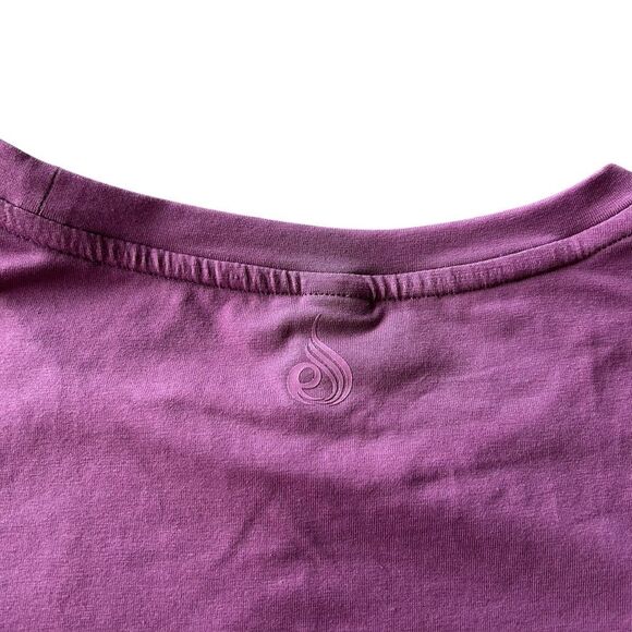 Ryderwear Women’s M Motion Cropped Tee Shirt Purple Boxy Gym Fit Workout Top NWT - Picture 6 of 11